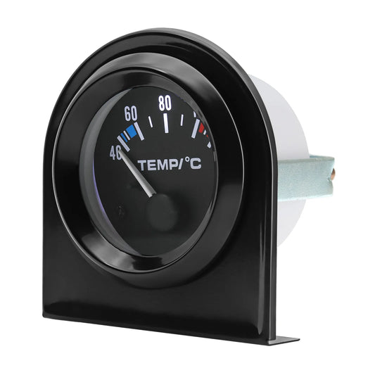 Auto Car 2" 52mm Water Temp Gauge 40~120 Celsius Temperature Meter Sensor 1/8NPT Petrol Car 12V Auto Instrument Black Shell