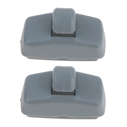 2Pcs Grey Car Front Sun Visor Hook Clips Bracket for Skoda Fabia Octavia Superb Replacement Part Number 3B0857561B 3B0857563