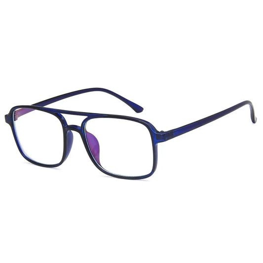 Anti Blue Light Blocking Filter Reduces Digital Eye Strain Fashion Men Optical Eye Glasses Frame Clear Lens Eyewear O407