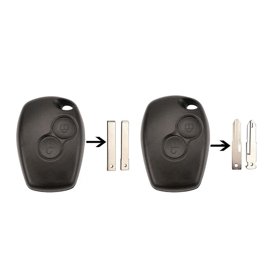 2 Buttons Remote Car Key Shell Case No Blade for Renault Kangoo 2 Modus 2004 Clio 3 2006 - 2010 Twingo 2007 - 2009 Replacement