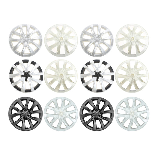 4Pcs Wheel Hub Cap 18 Inch for Tesla Model 3 2018-2022 Automobile Performance Replacement Wheel Hubcap Full Rim Cover Parts