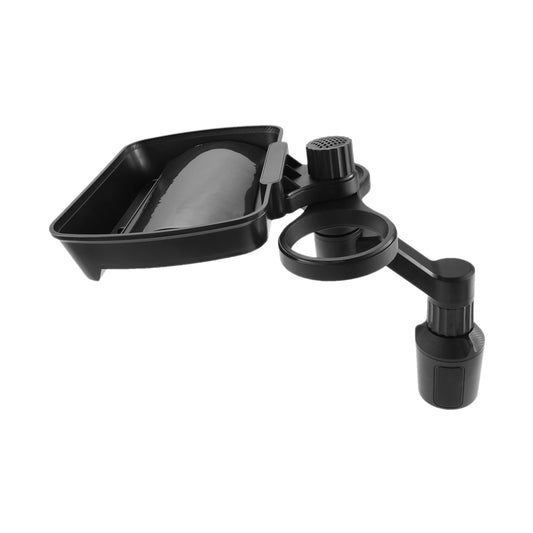 Multifunctional Car Cup Holder Phone Stand Coffee Table Food Holder Plate Tray Storage 360 Degree Rotating Adjustable Base