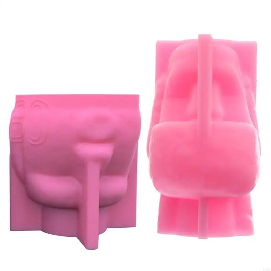 R3MC Candlestick Epoxy Casting Mold Silicone Flower Pot Mold DIY Pen Holder Mold