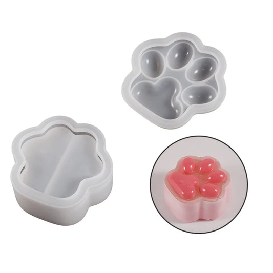 Cat Paw Storage Box Silicone Molds DIY Epoxy Resin Molds Ornament Making Tool R3MC