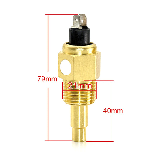 1PCS Water Temperature Sensor 12MM,14MM,16MM,17MM,21MM Thread Temp Sensor for 0-120℃ Car Gauge Sensor 1/2NPT,1/4NPT,3/8NPT