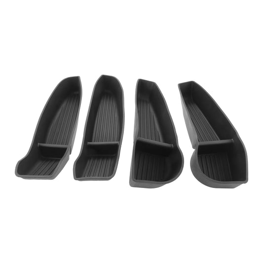 4Pcs TPE Car Door Side Storage Box for Tesla Model Y Juniper 2025 2026 Front Rear Interior Door Pocket Liner Organizer Tray