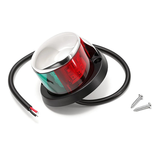 Marine Red Green LED Boat Navigation Light 12V Waterproof Sailing Signal Lamp Marine Yacht Starboard Warning Lights