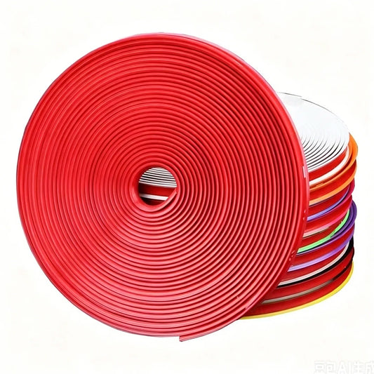 8M/Roll Rim Blades Car Vehicle Wheel Rims Protectors Decor Strip Tire Guard Line Rubber Moulding Trim Wheel Protection Stickers