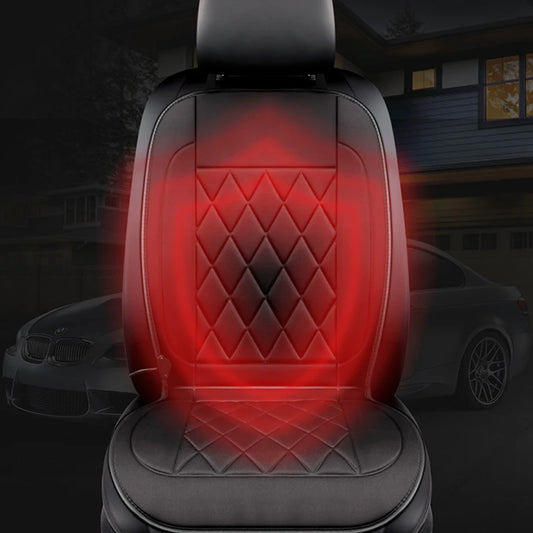 12V Car Heated Seat Cushion Cover 2 Heat Settings Warm Driver Seat Pad Overheat Protection Auto Heating Cushion Brown/Black/Gray