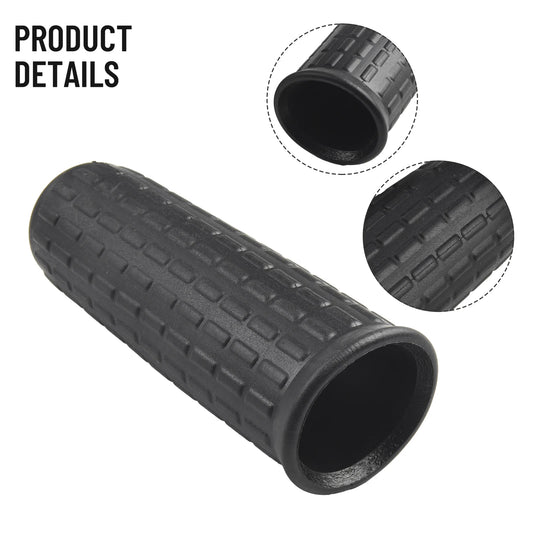 2pcs Wheelbarrow Rubber Handles Round Tubes Replacement Handles Anti Slip Rubber Sleeve ﻿Black Cart Grips Handlebar