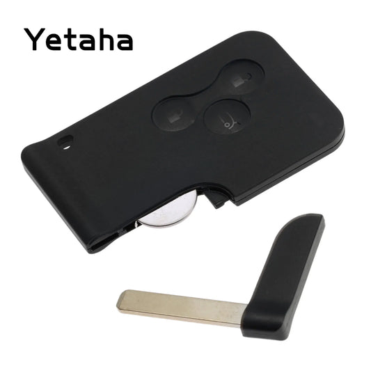 Yetaha 3 Button 433Mhz Remote Key For Renault Megane Scenic ID46 PCF7926 Chip With Emergency Insert Blade Smart Remotkey