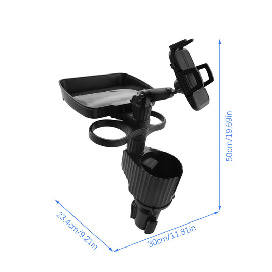 1Pc Multi-functional Car Cup Holder Expander with 360 Rotating Disk Adjustable Drinking Bottle Bracket Mobile Phone Holder