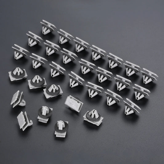 30Pcs Rocker Molding Clips Car Fender Flare Clip for Chrysler 200 Jeep Cherokee Compass GMC Buick Cadillac Chevrolet Car Parts
