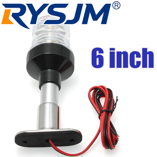 6 INCH Light 360 Degree LED Boat Navigation Light for Yacht Marine Anchor Light 12~24 V Sailing Signal Light Boat Accessories