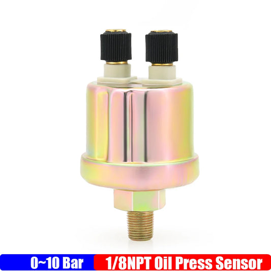 Universal Oil Pressure Sensor 0-5Bar 0-10Bar 1/8NPT Generator Part 10MM Crew Plug Alarm Pressure Sensor Oil Pressure Sensing