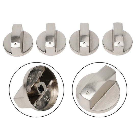 4pcs Gas Stove Knobs Cooker Oven Hob Control Knobs Switch 6mm Kitchen Cooker Gas Stove Cooktop Control Gas Stove Accessories