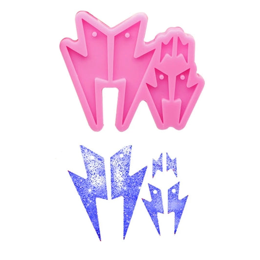 R3MC Flashing  Earrings Pendant Resin Mold Eardrops Silicone Moulds DIY Silicone Resin Ornament Beginner Tools